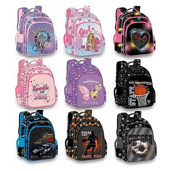 JJ57010 - MOCHILA INFANTIL ESTAMPADA (100/1)