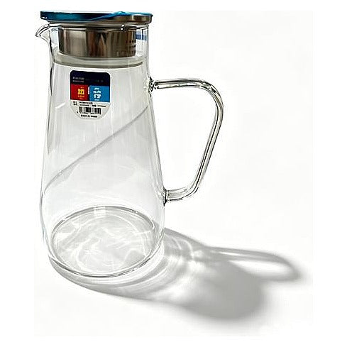 JJ53-182 - JARRA DE VIDRIO CON TAPA 1700ML (24/1)