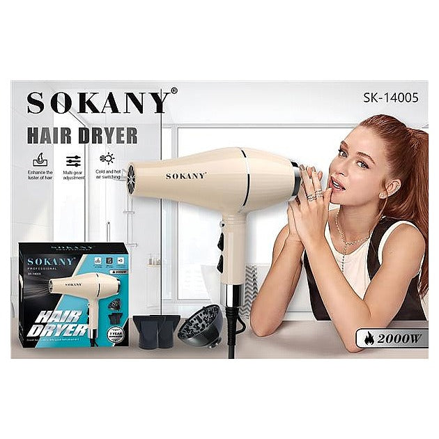 SK-14005 - SECADORA DE CABELLO 2000W (24/1)