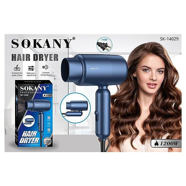 SK-14029 - SECADOR DE CABELLO 1200W SOKANY (48/1)