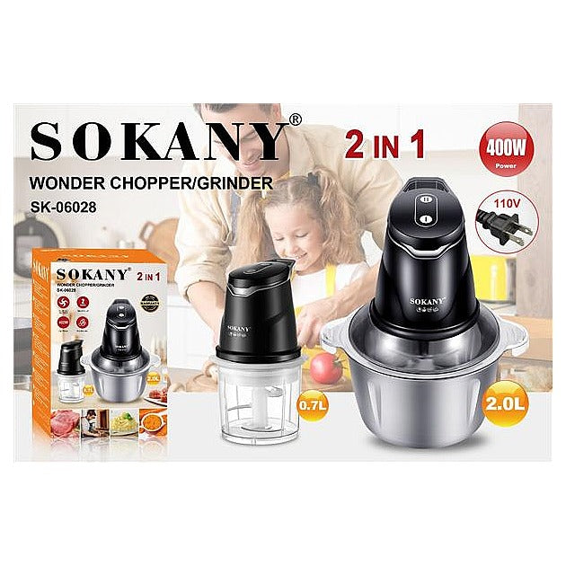SK-06028 - PROCESADOR DE ALIMENTOS 2 EN 1 400W (20/1)