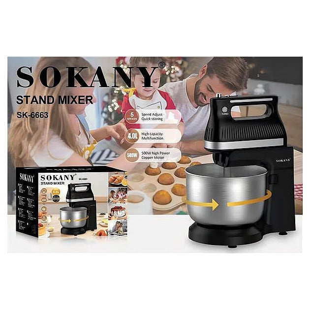 SK-6663 - BATIDORA DE PEDESTAL SOKANY 500W (6/1)