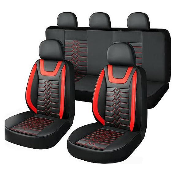 AP-TA16 - FUNDAS PARA ASIENTOS DE AUTO NEGRO Y ROJO (10/1)