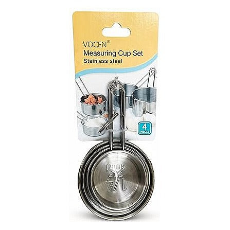 H-JHK01 - SET DE TAZAS MEDIDORAS DE ACERO INOXIDABLE (48/1)
