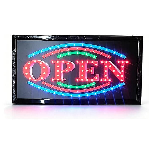 HS-LED-4 - LETRERO LED "OPEN" 48X25 CM (20/1)