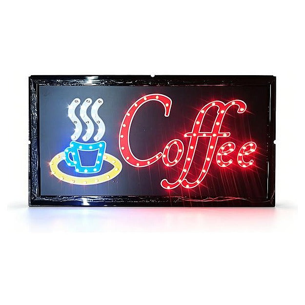 HS-LED-3 - LETRERO LUMINOSO DE CAFÉ LED 48*25CM (20/1)
