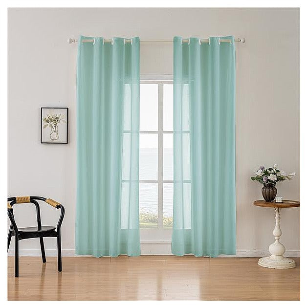 JJ53663 - CORTINA DE GASA TURQUESA (36/1)