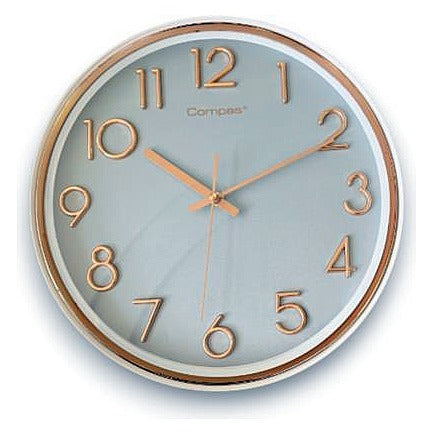 H-HCT13 - RELOJ DE PARED CON MARCO DORADO (10/1)