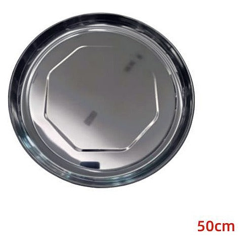 KT-SK180 - BANDEJA REDONDA DE ACERO INOXIDABLE 50 CM (50/1)