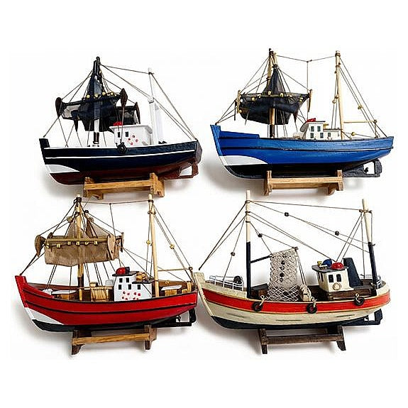H-WAC10 - SET DE BARCOS DECORATIVOS EN MINIATURA (24/1)