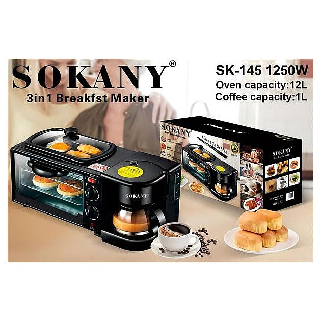 SK-145 - HORNO TOSTADOR 3 EN 1 1250W (4/1)