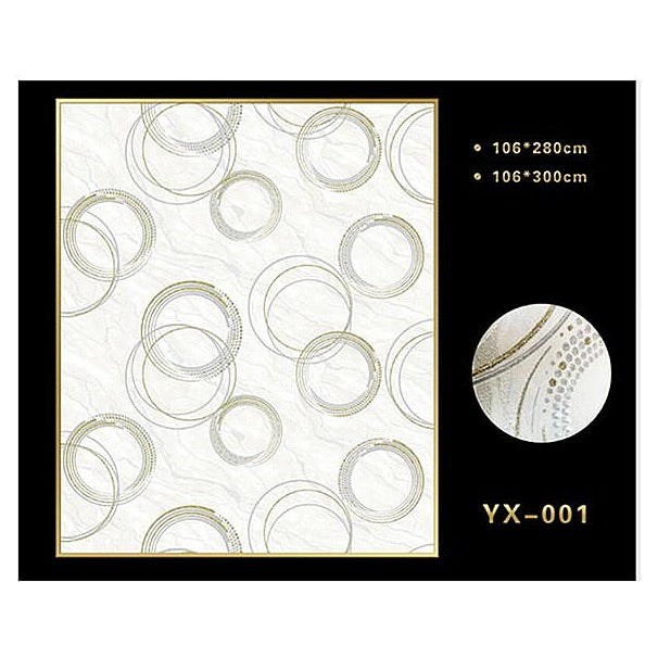 WJ61-080 - PAPEL TAPIZ CON DISEÑO DE CÍRCULOS (12/1)