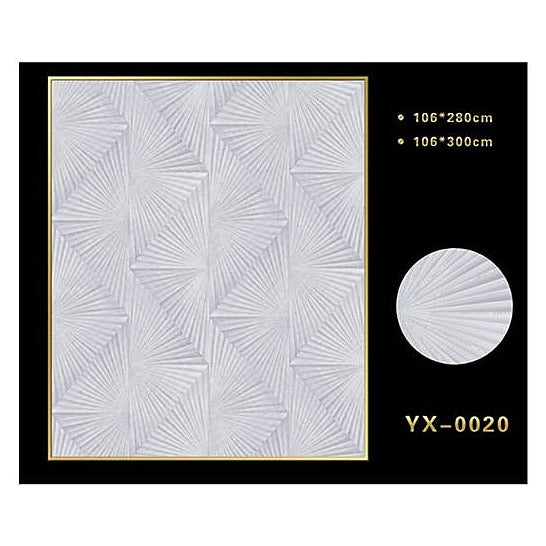 WJ61-087 - PAPEL TAPIZ TEXTURA GEOMÉTRICA 106*300CM (12/1)