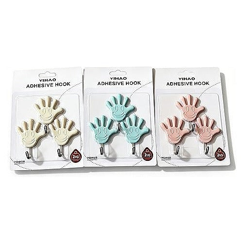 HG-D-NG1 - GANCHOS ADHESIVOS DE MANO 3 PIEZAS (160/1)