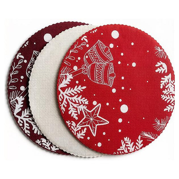JJ54050 - MANTEL INDIVIDUAL NAVIDEÑO REDONDO (360/1)