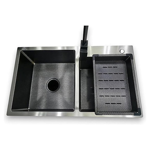 BA-H16 - FREGADERO DOBLE DE ACERO INOXIDABLE (100/1)