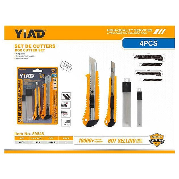 59848 - SET DE CUTTERS DE 9 MM Y 18 MM (144/1)