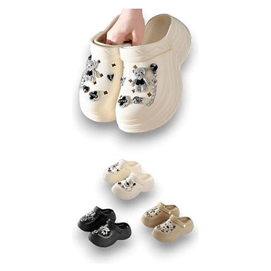 JJ54423 - SANDALIAS TIPO CROCS CON APLIQUES (48/1)