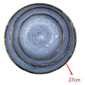 H-HBP28 - PLATO DECORATIVO AZUL 27 CM (18/1)