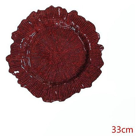 H-HBP23 - PLATO DECORATIVO ROJO 33CM (50/1)