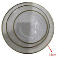 H-HBP35 - PLATO DE VIDRIO DECORATIVO 33 CM (12/1)
