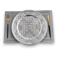 H-HBP02 - PLATO DECORATIVO TRAMADO GRIS (50/1)
