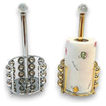 GY32573 - PORTARROLLOS DE PAPEL CROMADO (24/1)