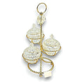 GY32576 - PORTACARAMELOS DE CRISTAL CON SOPORTE DORADO (6/1)