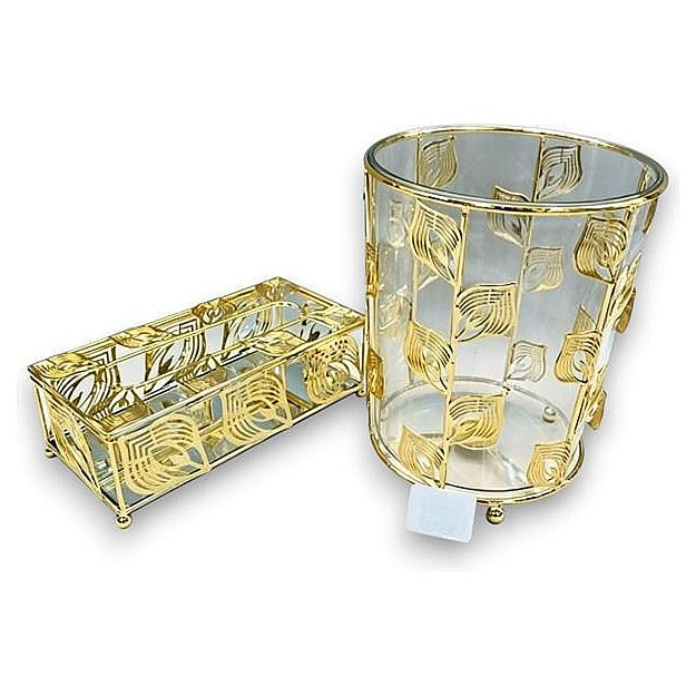 GY32591 - SET DECORATIVO DE METAL DORADO (6/1)