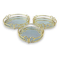 GY32411 - BANDEJAS DECORATIVAS DORADAS (4/1)
