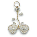 GY32586 - SOPORTE DECORATIVO CON CUENCOS DE CRISTAL (12/1)