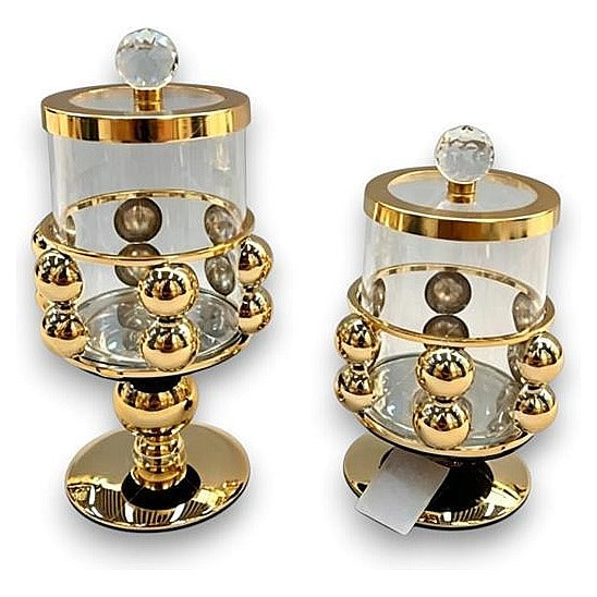 GY32574 - ENVASES DECORATIVOS DE CRISTAL Y METAL (24/1)