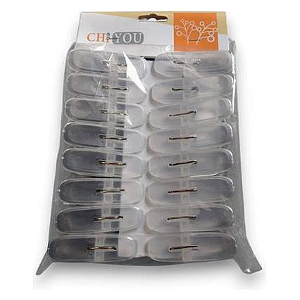 JJ53461 - GANCHOS PLÁSTICOS TRANSPARENTES (144/1)