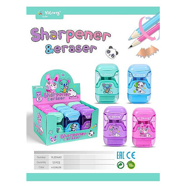 YL251643 - SACAPUNTAS Y BORRADOR CON DISEÑO INFANTIL (720/1)