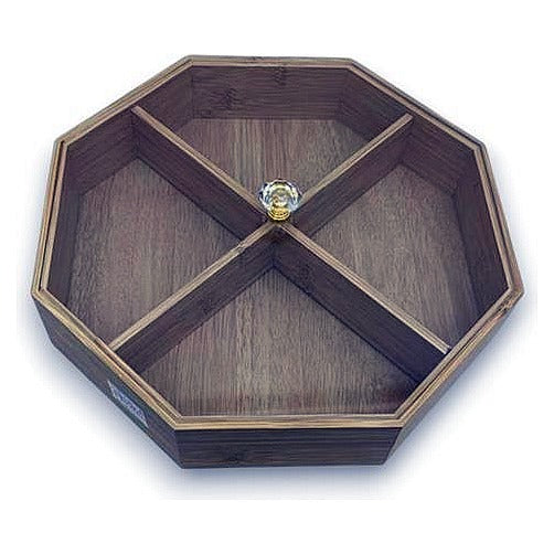 JJ53843 - BANDEJA OCTOGONAL DE MADERA (24/1)