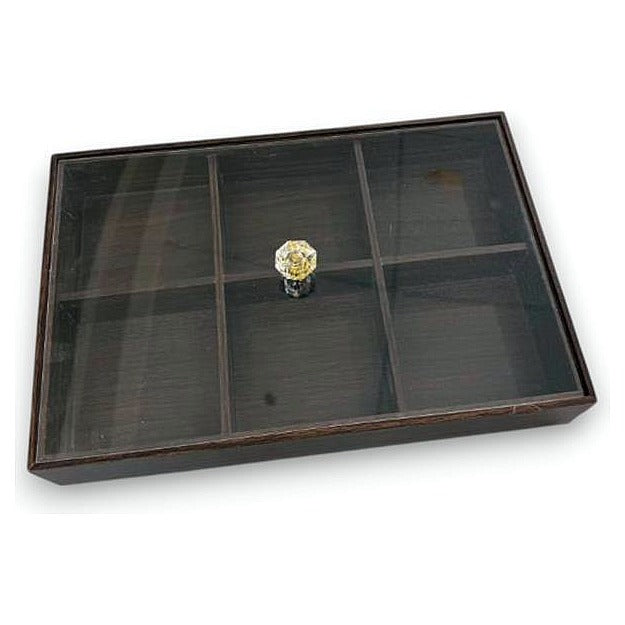 JJ53847 - CAJA ORGANIZADORA DE MADERA CON DIVISIONES (24/1)