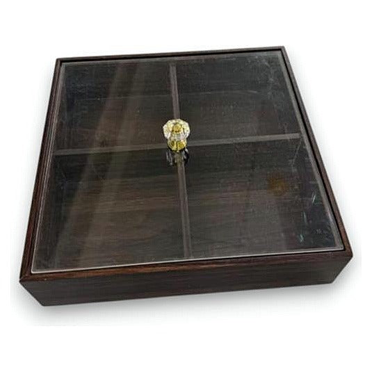 JJ53846 - CAJA ORGANIZADORA DE MADERA CON VIDRIO (36/1)