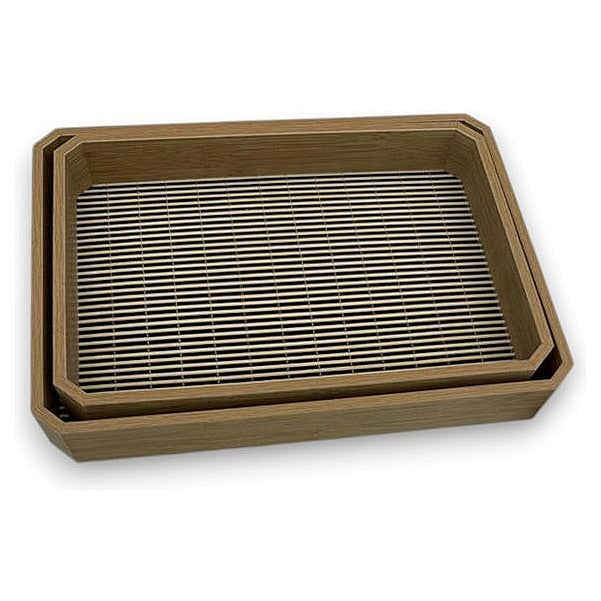 JJ53823 - BANDEJA DE MADERA CON REJILLA (12/1)