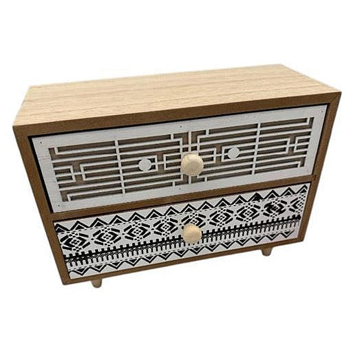 JJ53836 - CAJONERA DE MADERA CON 2 CAJONES (24/1)