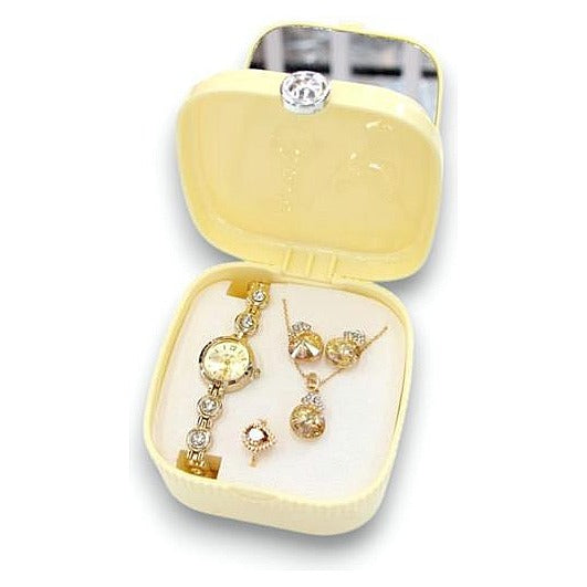 GY32825 - SET DE JOYERÍA DORADA CON ESTUCHE (160/1)