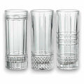 JJ54071 - SET DE VASOS DE VIDRIO TALLADO (12/1)