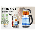 SK-SH-1089 - HERVIDOR ELÉCTRICO DE VIDRIO SOKANY (12/1)