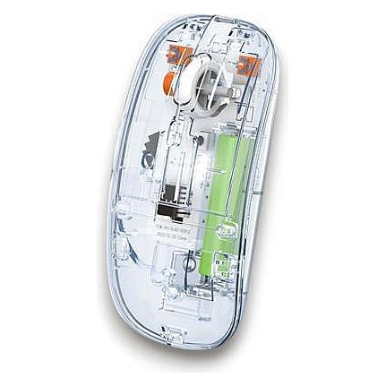 DQ43015 - MOUSE INALÁMBRICO TRANSPARENTE (200/1)