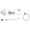 BA-BP113 - SET DE ACCESORIOS PARA BAÑO CROMADOS (10/1)