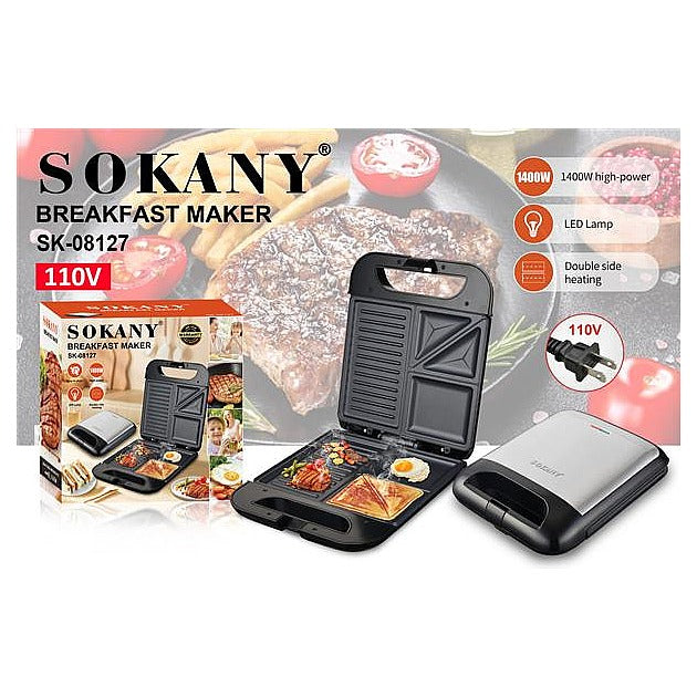 SK-08127 - SANDWICHERA ELÉCTRICA 1400W (10/1)