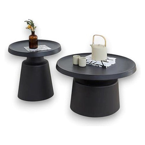 JJ54144 - CONJUNTO DE MESAS MODERNAS NEGRAS (1/1)