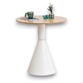 JJ54143 - MESA REDONDA CON BASE CÓNICA BLANCA (1/1)