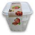 JJ53505 - CONTENEDOR PLÁSTICO CON TAPA 13.5*13.5*14.8CM (48/1)