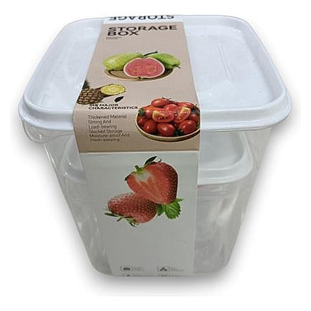 JJ53505 - CONTENEDOR PLÁSTICO CON TAPA 13.5*13.5*14.8CM (48/1)