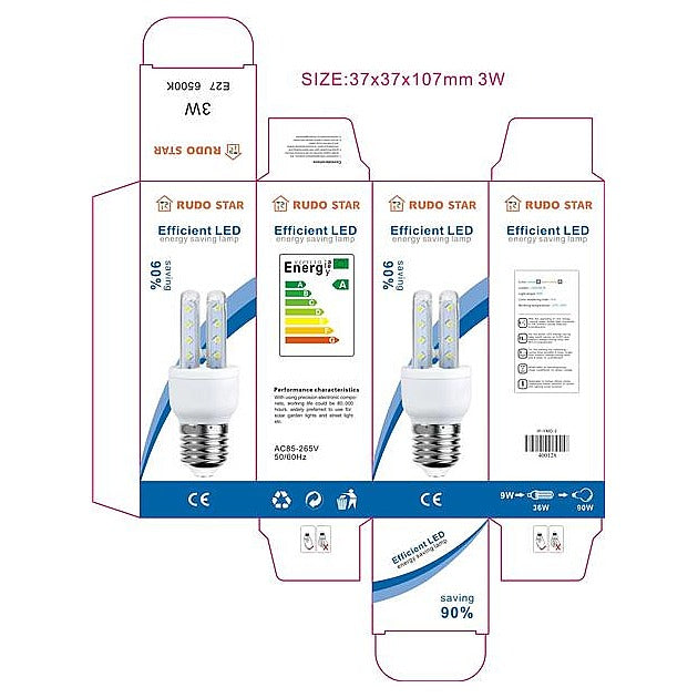 IP-YMD-4 - BOMBILLO LED 3W 85-265V (100/1)